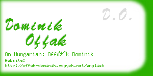 dominik offak business card